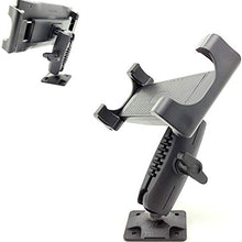 Load image into Gallery viewer, Heavy Duty Smartphone Tablet GPS AMPS Drill Base Dash ELD Mount for iPad Pro 12.9 Air Mini Galaxy Tab &amp; GPS for Car Commercial Vehicle Van Semi Truck Fleet Limo (Holder fit iPhone 14 13 12 11 S21 S22)
