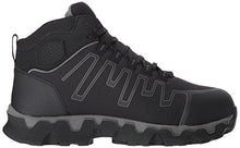 Load image into Gallery viewer, Timberland PRO Men's Powertrain Sport Mid Alloy Safety Toe Electrical Hazard Industrial &amp; Construction Shoe, Black Ripstop Nylon, 12 Wide
