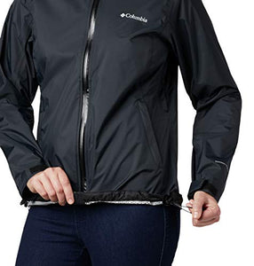 Columbia Women's EvaPOURation Jacket, Waterproof & Breathable,Black,Medium