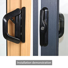 Load image into Gallery viewer, Sliding Glass Patio Door Handle Cylinder ALLYWASAI Sliding Door Lock Suitable for Balcony Sliding Door with Key

