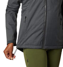 Load image into Gallery viewer, Columbia Women&#39;s Top Pine Insulated Rain Jacket, Waterproof &amp; Breathable, Shark Melange, Large
