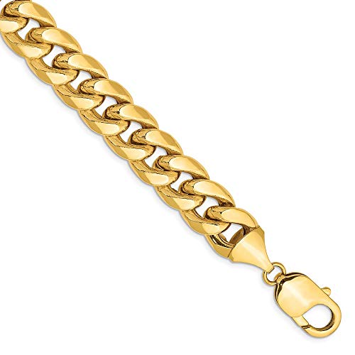 14k Yellow Gold 11mm Miami Cuban Bracelet Chain 8 Inch Necklace Pendant Charm Curb Fine Jewelry For Women Gifts For Her