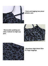 Load image into Gallery viewer, Aleumdr Women's Leopard Print Workout Sets 2 Piece Seamless Slim Fit Yoga Clothing Outfits Set Purple Small 4 6

