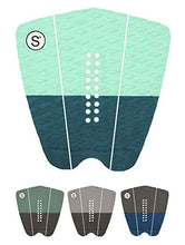 Load image into Gallery viewer, SYMPL Surfboard Traction Pad • 3 Piece Deck Pad for Surfing, Skimboarding • Maximum Grip • 3M Adhesive • Fits Surfboards, Skimboard, Longboard, Fish
