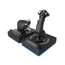 Load image into Gallery viewer, Logitech G X56 H.O.T.A.S Throttle and Joystick Flight Simulator Game Controller, 4 Spring Options, +189 Programmable Controls, RGB Lighting, 2x USB, PC - Black
