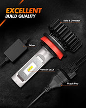 Load image into Gallery viewer, SEALIGHT H11/H9/H8 and 9005/HB3 LED Bulbs Combo, 14000 Lumens 9005 H11 Combo LED Conversion Kit with 400% Brightness, 6000K Cool White, Quick Installation, Pack of 4
