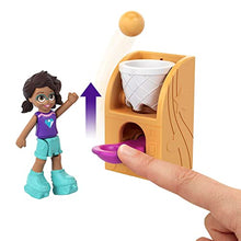 Load image into Gallery viewer, Polly Pocket Race &amp; Rock Arcade Compact, Gaming Theme with Micro Polly &amp; Shani Dolls, 5 Reveals &amp; 12 Accessories, Pop &amp; Swap Feature, Great Gift for Ages 4 Years Old &amp; Up
