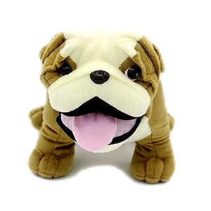 Stuffed Animal Dogs Lifelike Plush Toy Puppy, 12" English Bulldog