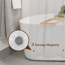 Load image into Gallery viewer, Barossa Design Plastic Shower Liner Clear - Premium PEVA Shower Curtain Liner with Rustproof Grommets and 3 Magnets, Waterproof Cute Lightweight Standard Size Shower Curtains for Bathroom - Clear
