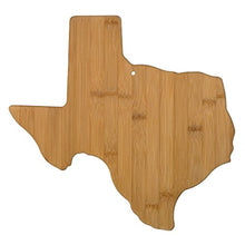 Load image into Gallery viewer, Totally Bamboo Texas State Shaped Bamboo Serving &amp; Cutting Board
