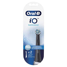 Load image into Gallery viewer, Oral-B iO Ultimate Clean Replacement Brush Heads, Black, 2 Count
