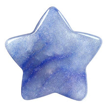 Load image into Gallery viewer, mookaitedecor Set of 5 Star Shape Healing Crystal Pocket Palm Stones, Polished Worry Stone for Reiki Chakra Balancing, Jewelry Making, Home Decoration, Blue Aventurine
