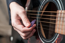 Load image into Gallery viewer, Assorted Celluloid Guitar Picks in Bulk: Thin, Medium and Heavy Gauge (50/60/75 pcs pack)
