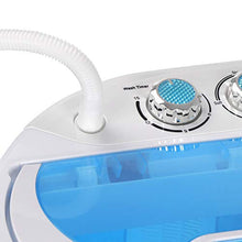 Load image into Gallery viewer, SUPER DEAL Portable Compact Washing Machine, Mini Twin Tub Washing Machine w/Washer&amp;Spinner, Gravity Drain Pump and Drain Hose
