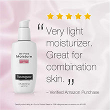 Load image into Gallery viewer, Neutrogena Oil Free Moisture Glycerin Face Moisturizer &amp; Neck Cream for Combination Skin, Lightweight, Oil Absorbing Facial Moisturizer Lotion for a Soft Natural Matte, 4 fl. oz

