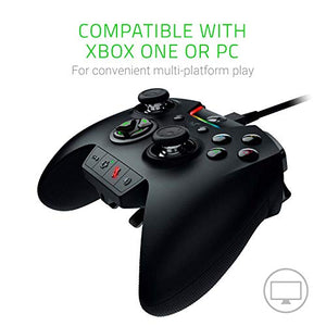 Razer Wolverine Ultimate Officially Licensed Xbox One Controller: 6 Remappable Buttons and Triggers - Interchangeable Thumbsticks and D-Pad - For PC, Xbox One, Xbox Series X & S -  Black