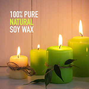 Oraganix Natural Soy Wax for DIY Candle Making Supplies-10lb Bag with 150ct 6'' Pre-Waxed Candle Wicks