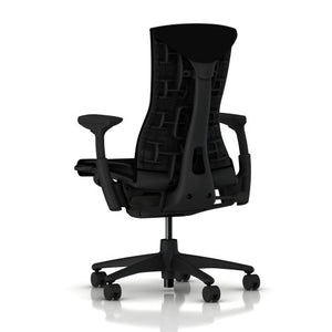 Herman Miller Embody Ergonomic Office Chair | Fully Adjustable Arms and Carpet Casters | Black Rhythm
