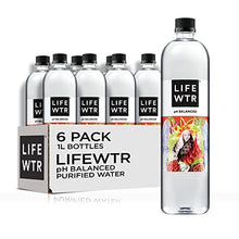 Load image into Gallery viewer, LIFEWTR, Premium Purified Water, pH Balanced with Electrolytes For Taste, 33.8 Fl Oz (Pack of 6)
