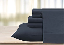 Load image into Gallery viewer, Swift Home Luxury Bedding Collection, Ultra-Soft Brushed Microfiber 6-Piece Bed Sheet Sets, Extremely Durable - Easy Fit - Wrinkle Resistant - (Includes 2 Bonus Pillowcases), Queen, Navy
