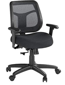 Eurotech Seating Apollo Midback Swivel Chair, Black