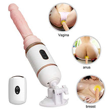 Load image into Gallery viewer, jiooq066 Lifelike Medical Grade Silicone Di-ck with 7 Frequency Vibration for Personal Care, Wand Massager with Heating Function, Portable Size, USB Charging,Waterproof Tshirt
