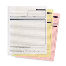 Load image into Gallery viewer, Blue Summit Supplies Contractors Invoice Book, 3 Part Carbonless Forms with White, Yellow, and Pink Copies, Work Order Receipt Book with Blank Invoice Sheets, 8-3/8 x 11-5/8 inch, 50 Pack
