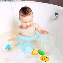 Load image into Gallery viewer, Bath Seat Baby Bathtub Seat with Non-Slip &amp; Soft Bath Mat, Portable Toddler Infant Child Bath Tub Seat with Backrest, 6-12 Months, Blue
