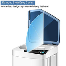 Load image into Gallery viewer, Giantex Full-Automatic Washing Machine Portable Washer and Spin Dryer 7.7 lbs Capacity Compact Laundry Washer with Built-in Barrel Light Drain Pump and Long Hose for Apartments Camping (White &amp; Blue)
