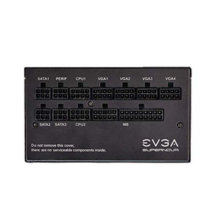 EVGA SuperNOVA 1000 G5, 80 Plus Gold 1000W, Fully Modular, ECO Mode with Fdb Fan, 10 Year Warranty, Compact 150mm Size, Power Supply 220-G5-1000-X1