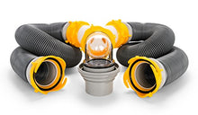 Load image into Gallery viewer, Camco 39666 Deluxe 20&#39; Sewer Hose Kit with Swivel Fittings and Wye Connector - Ready To Use Kit Complete with Sewer Wye and Elbow Fittings, Hoses, and Storage Caps
