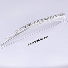 Load image into Gallery viewer, TecUnite 16 Pieces Rhinestone Bobby Pin Metal Hair Clips Clear Crystal Hair Pin Decorations for Lady Women Girls (White)
