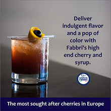 Load image into Gallery viewer, Fabbri Amarena Cherries from Italy Candied in Rich Amarena Syrup - Italian Specialty Stemless Wild Cherries for Sweet and Savory Dishes, Cheeses, Desserts, and Cocktails, 21oz
