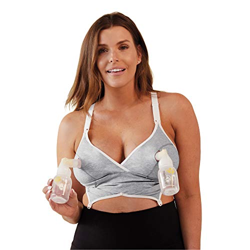 BRAVADO! DESIGNS Original Pumping and Nursing Bra in Cotton-Modal | Dove Heather | M