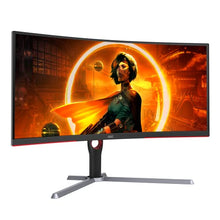 Load image into Gallery viewer, AOC CU34G3S 34&quot; Frameless Curved Ultrawide Gaming Monitor, WQHD 3440 x1440, 165Hz 1ms, FreeSync Premium, Height Adjustable, 3-Year Zero-Bright-dot
