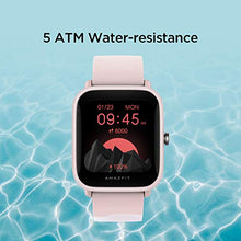 Load image into Gallery viewer, Amazfit Bip U Pro Smart Watch with Alexa Built-In for Men Women, GPS Fitness Tracker with 60+ Sport Modes, Blood Oxygen Heart Rate Sleep Monitor, 5 ATM Waterproof, for iPhone Android Phone (Pink)
