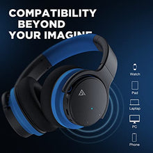 Load image into Gallery viewer, PurelySound E7 Active Noise Cancelling Headphones, Wireless Over Ear Bluetooth Headphones, 20H Playtime, Rich Deep Bass, Comfortable Memory Foam Ear Cups for Travel, Home Office - Black
