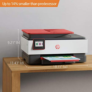 HP OfficeJet Pro 8035 All-in-One Wireless Printer - Includes 8 Months of Ink, HP Instant Ink, Works with Alexa - Coral (4KJ65A)
