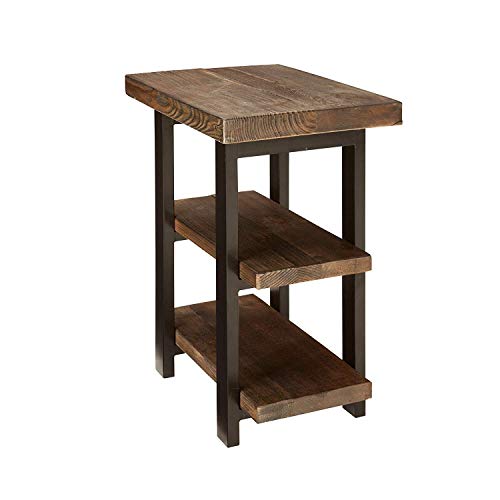 Alaterre AZMBA0220 Sonoma Rustic Natural 2 Shelf End Table, Brown