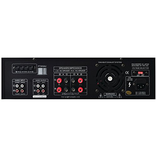 Load image into Gallery viewer, Home Audio Power Amplifier System - 300W 4 Channel Theater Power Stereo Sound Receiver Box Entertainment w/ USB, RCA, AUX, Mic w/ Echo, LED, Remote - For Speaker, iPhone, PA, Studio Use - Pyle PT390AU