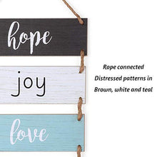 Load image into Gallery viewer, Bundle of Funny Bathroom Wall Decor Sign and Home Wall Decor Sign Hope Joy Love Peace
