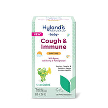Load image into Gallery viewer, Hyland’s Naturals Baby Cough &amp; Immune with Agave, Elderberry &amp; Pomegranate - Soothes Cough and Cold, &amp; Supports Immunity - Daytime - 2 Fl. Oz.
