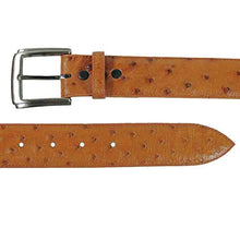 Load image into Gallery viewer, Genuine Full Quill Ostrich Handmade 1 ½” Bronco Belts
