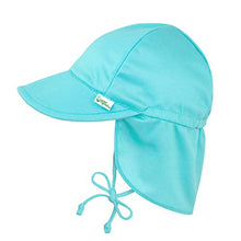 Load image into Gallery viewer, i play. by green sprouts Baby &amp; Toddler Breathable Flap Hat | All-day, UPF 50+ sun protection—wet or dry
