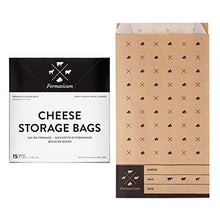 Load image into Gallery viewer, Formaticum Cheese Storage Bags, Keep Charcuterie Fresh, Wax Paper Bags, 15 Count
