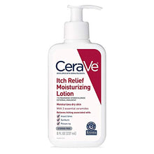 Load image into Gallery viewer, CeraVe Moisturizing Lotion for Itch Relief | Anti Itch Lotion with Pramoxine Hydrochloride | Relieves Itch with Minor Skin Irritations, Sunburn Relief, Bug Bites | 8 Ounce
