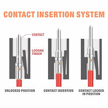 Load image into Gallery viewer, IWISS IWD-1620 Deutsch Size 16 Crimper, Solid Barrel Contact &amp; Circular Connector Contacts Crimping Tool, 8 Indents Wire Crimper, AWG16 to AWG20
