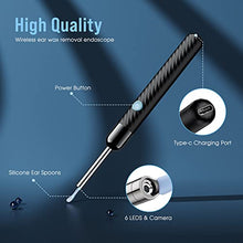 Load image into Gallery viewer, Ear Wax Removal - Earwax Remover Tool with 8 Pcs Ear Set - Ear Cleaner with Camera - Earwax Removal Kit with Light - Ear Camera with 6 Ear Spoon - Ear Cleaner for Kids, Adults &amp; Pets
