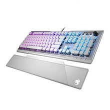 Load image into Gallery viewer, ROCCAT Vulcan 122 Mechanical PC Tactile Gaming Keyboard, Titan Switch, AIMO RGB Backlit Lighting Per Key, Detachable Palm/Wrist Rest, Anodized Aluminum Top Plate, Full Size, White/Silver
