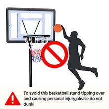Load image into Gallery viewer, YAHEETECH 7.2-9.2ft Basketball Hoop Backboard System Portable Removeable Basketball Hoop &amp; Goals Outdoor/Indoor Adjustable Height Basketball Set for Kids/Youth/Teenagers
